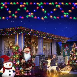 380 LED Outdoor String Lights 34Ft Exterior Multi Colored Led Lights for Bedroom,8 Modes Bright Patio String Lights Outdoor Waterproof,Twinkle Garden 