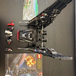 Kylo ren shuttle lego 75256