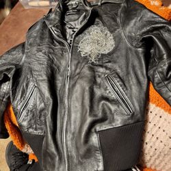 Women's Pelle Pelle Leather Jacket Jacket Size 20