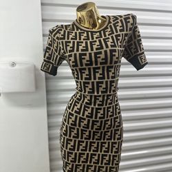 Brown Mini Dress