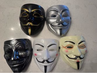 NEVSETPO V For Vendetta Mask, Guy Fawkes Anonymous Hackers Mask