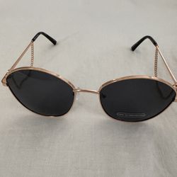 Sunglasses Sunnies Dangling Gold New 
