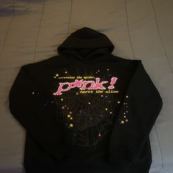 p*nk sp5der hoodie size S