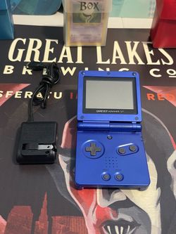 Nintendo Game Boy advanced SP blue handheld Council - parts or repairs