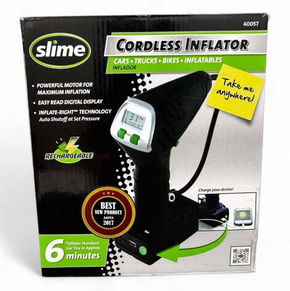 Slime Handheld Cordless Tire Inflator