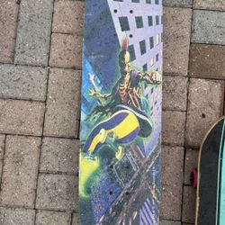 Vintage Extreme Zombies Skateboard Complete – Retro 90s Graphic Deck