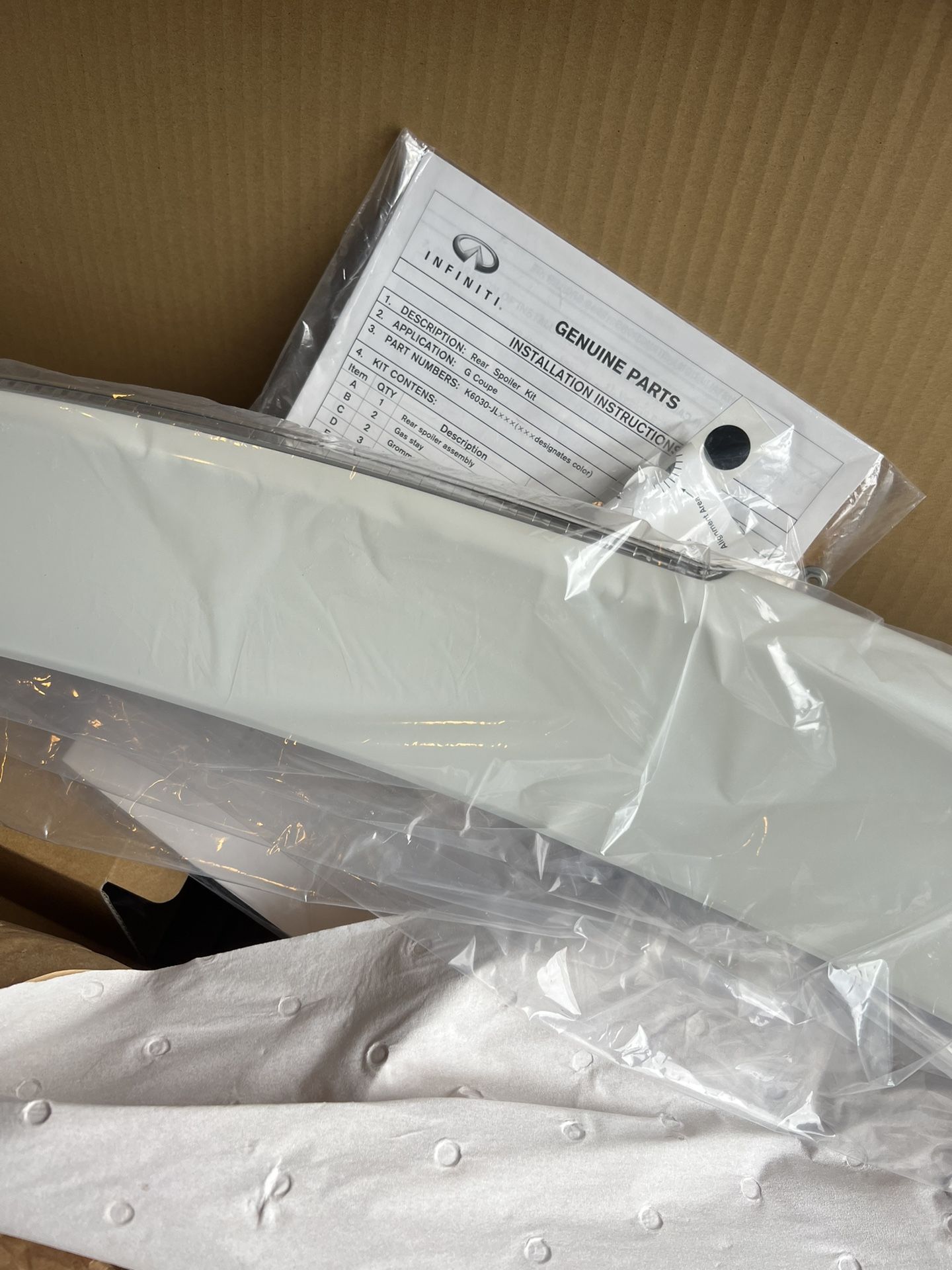 Infiniti OEM Sport Spoiler