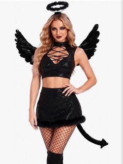 5 PCS Fallen Angel Costume Set (Small)