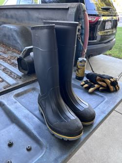 SERVUS Rubber Steel Toe Work Boots 