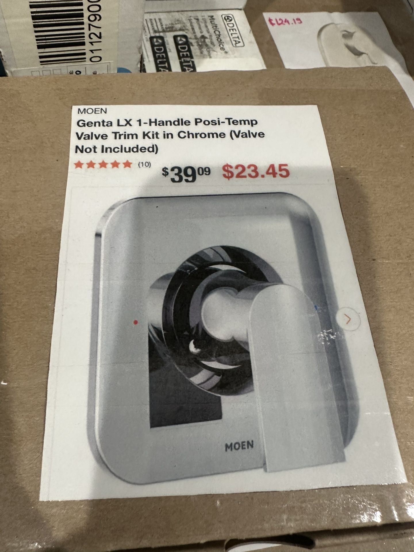 MOEN Genta LX 1-Handle Posi-Temp Valve Trim Kit in Chrome (Valve Not Included)