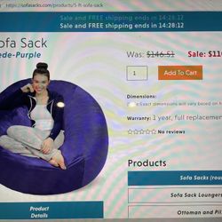 Sofa Sack - So Comfortable ! 