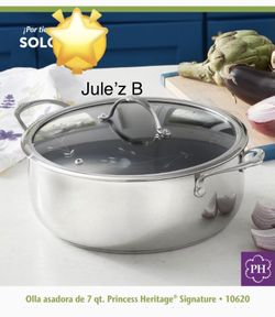 Princess House Olla De 7 Qts Antiadherente Nueva En Su Caja
