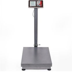 600LB Weight Computing Postal Scale Digital Floor Large Platform Warehouse Shipping LB Price Calculator Foldable
