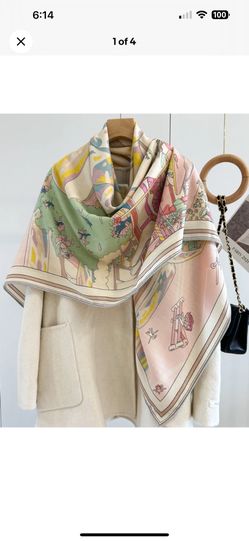 100% Silk Scarf Long