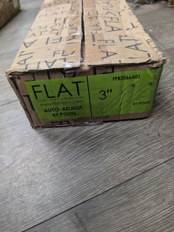 FLAT Tech Auto-Adjust KT Posts – 3" Restaurant Table Posts (New in Box)