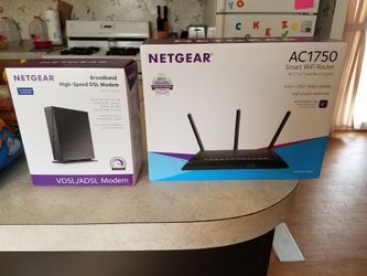 Netgear modem and router