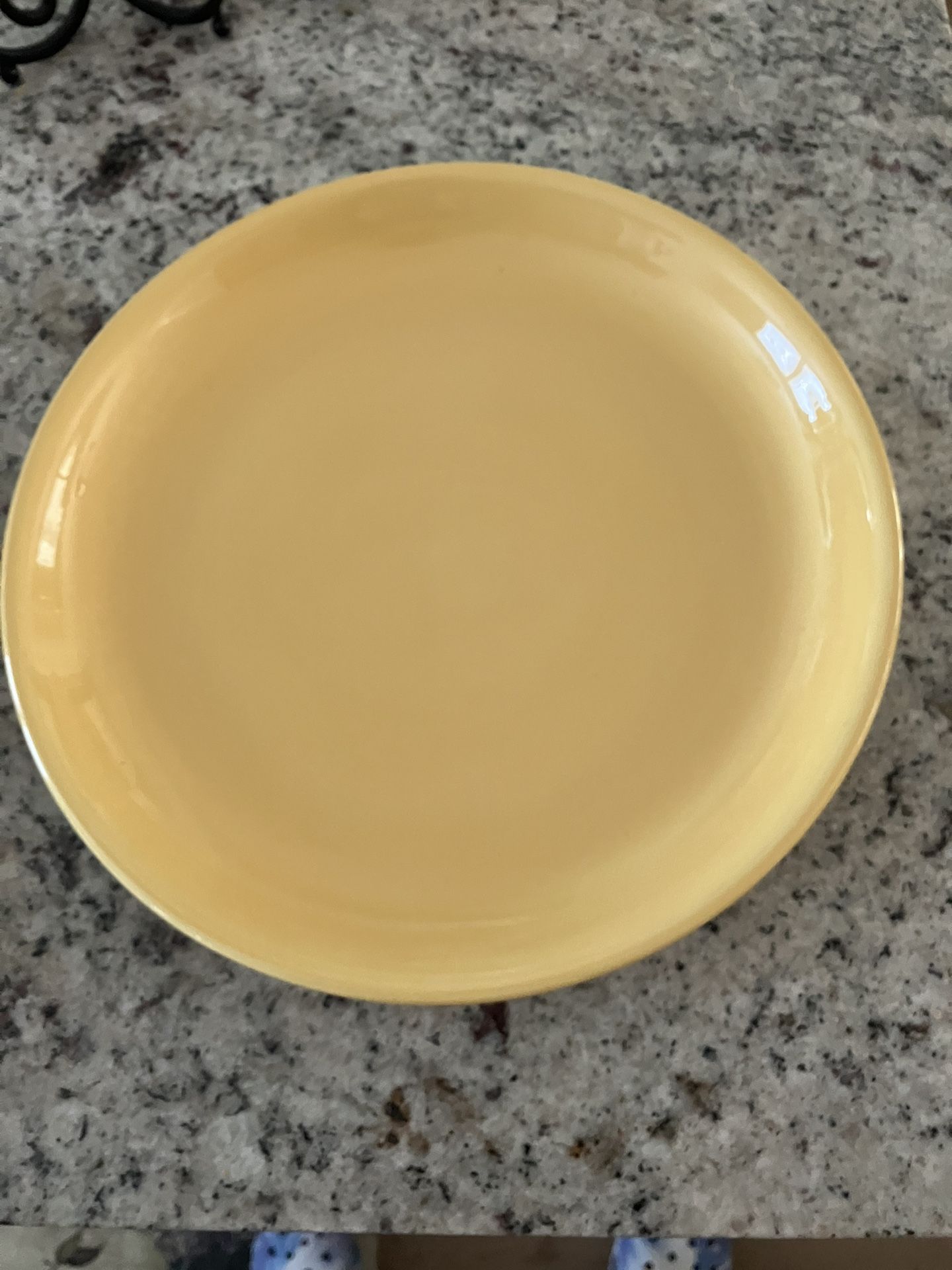 2 Pottery Barn Outlet Large Yellow Plates