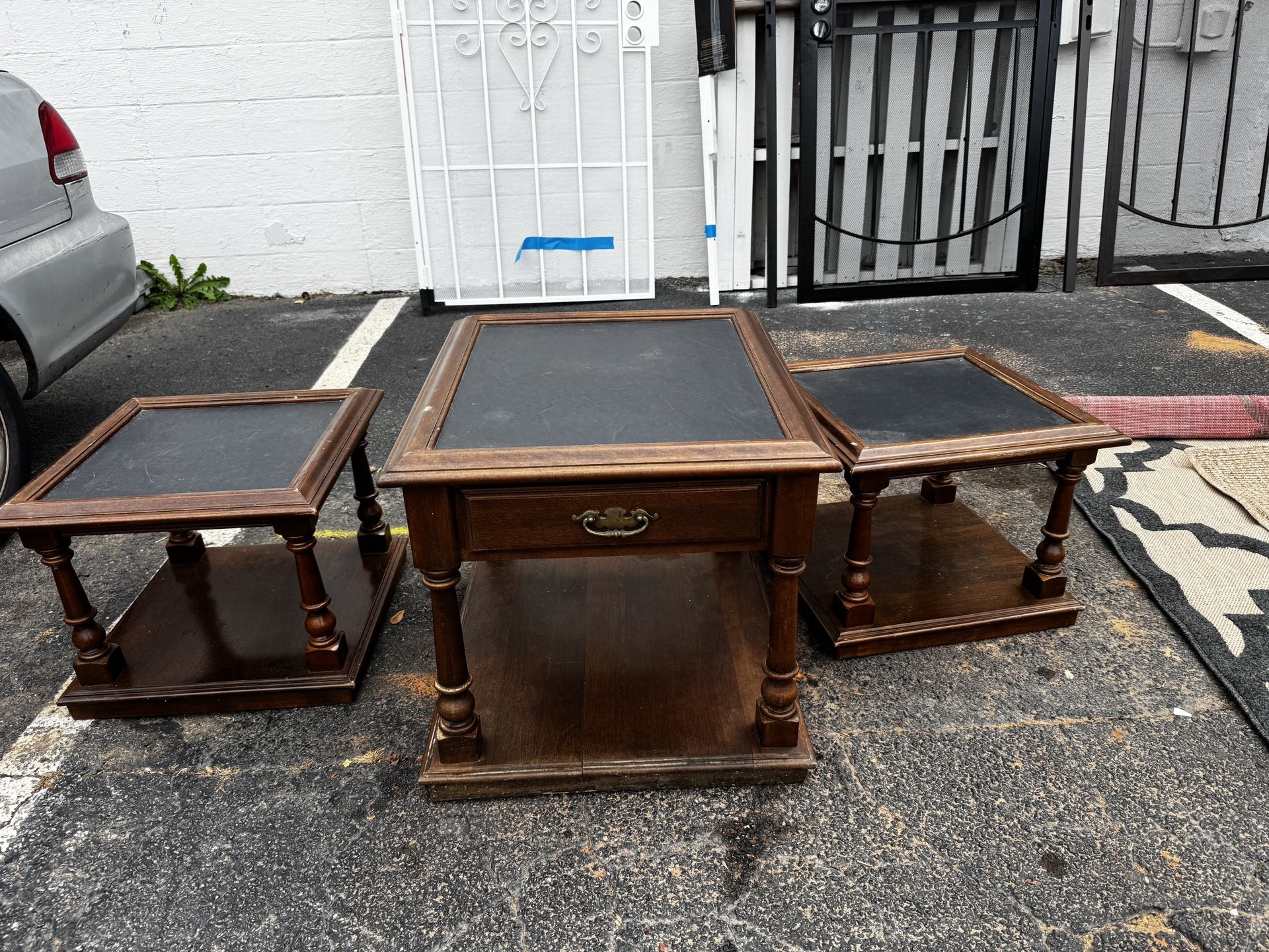 Set Of 3 Used End Tables $30 Sold As Is