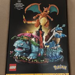 Pokemon venusaur, charizard, blastoise lego