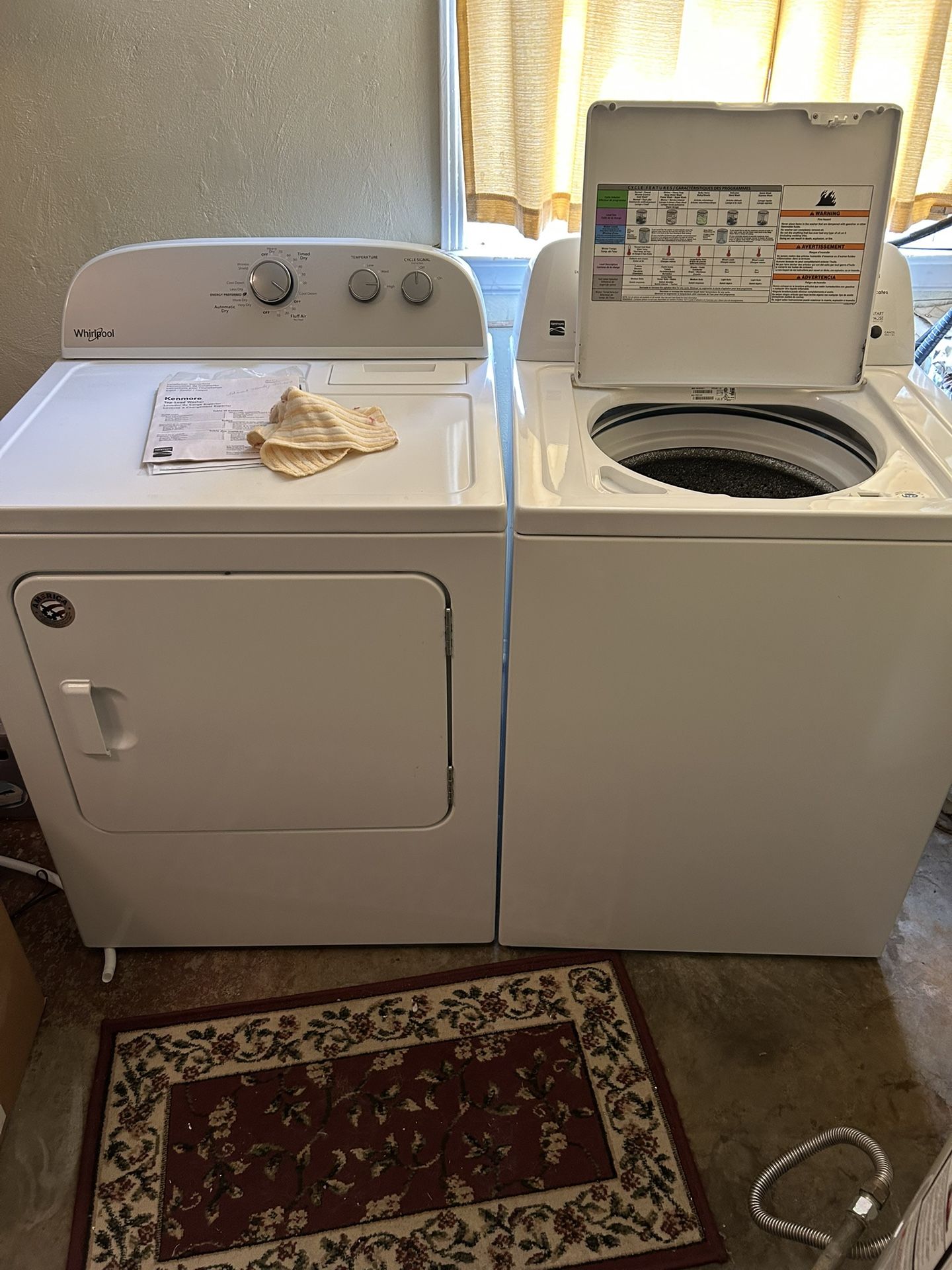 Washer And Dryer Kenmore / Whirlpool
