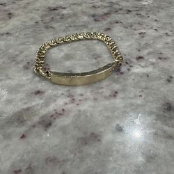 28.42 grams chino link bracelet 9inch solid 10k