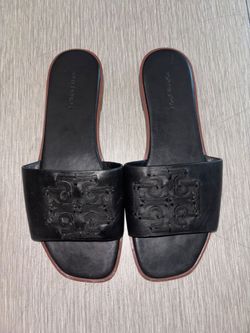 Tory Burch Logo flat-soled slippers