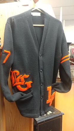 1940s letterman cardigan