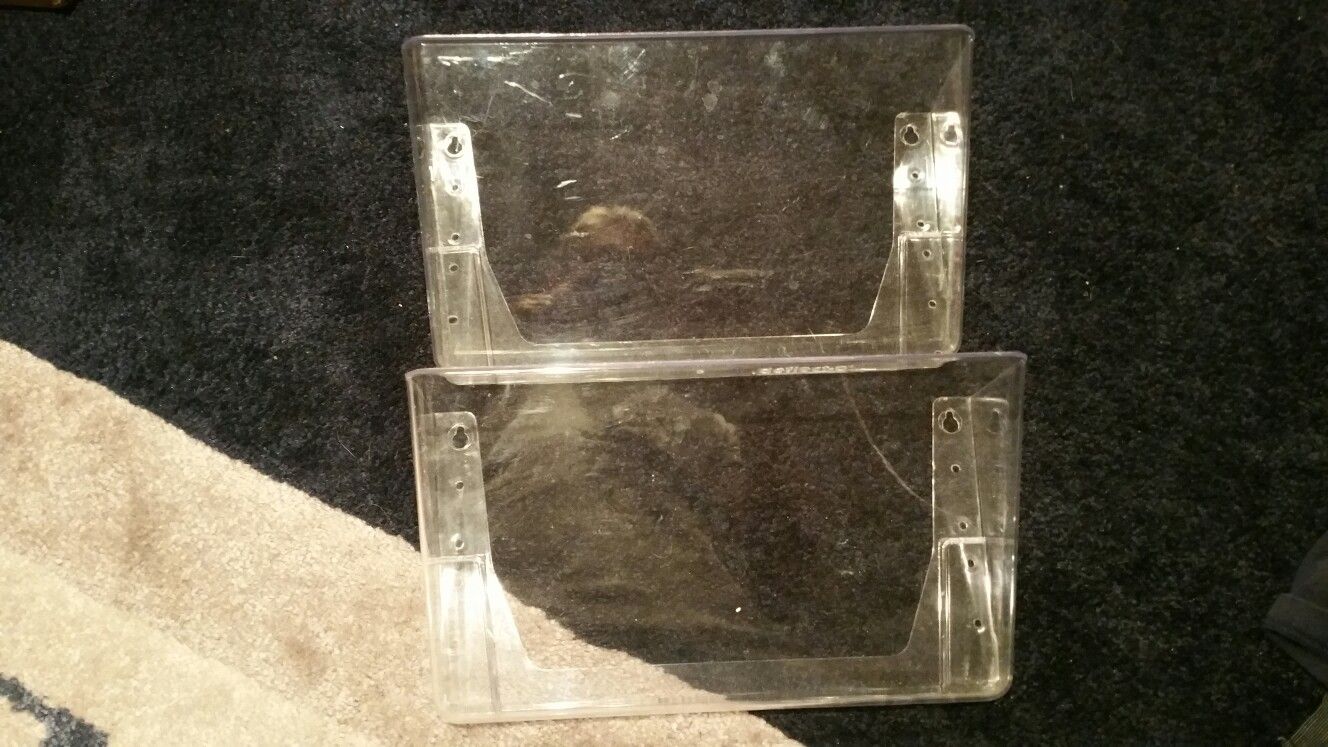 2 Plastic Wall Folder/Paper Organizer