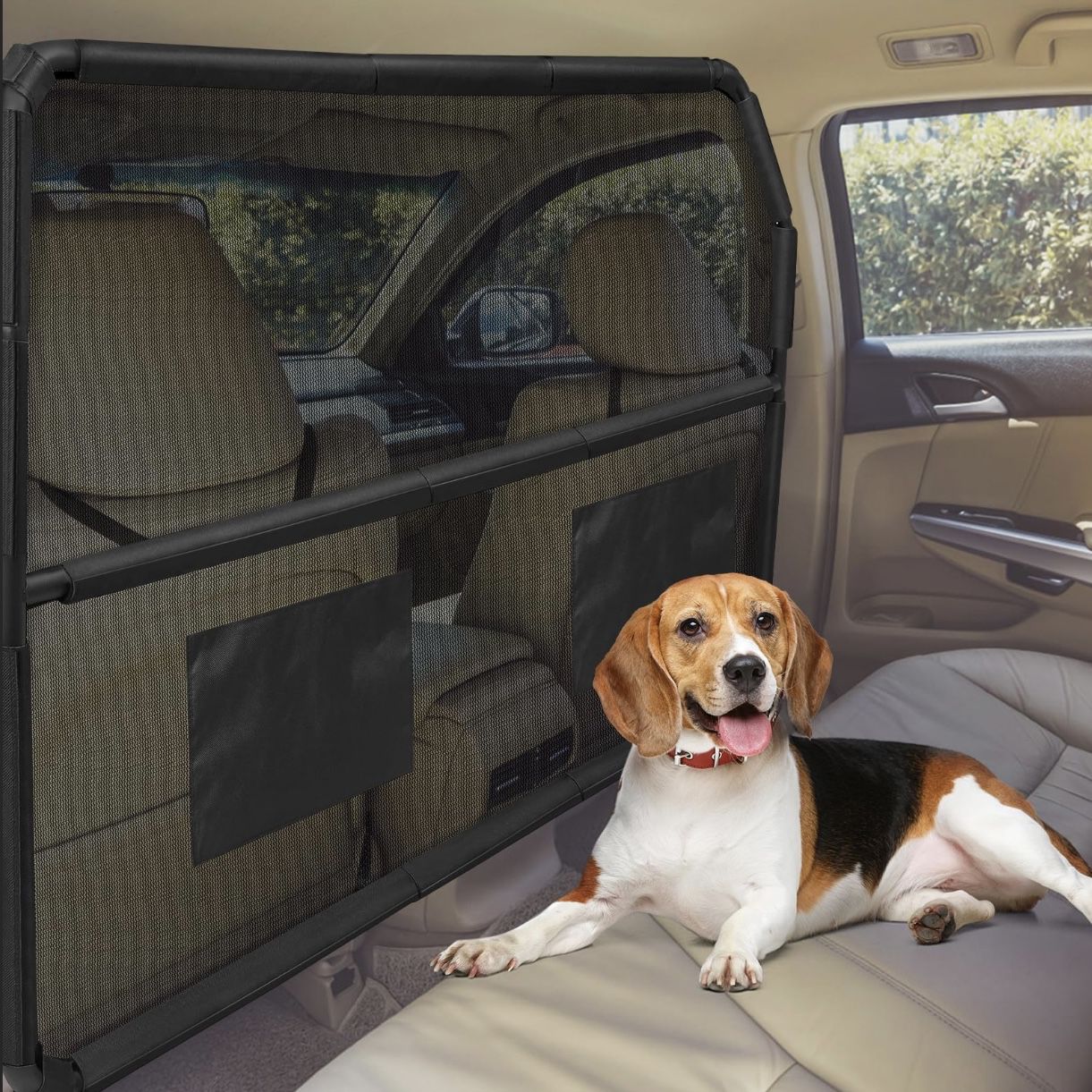 Dog Car Barrier for SUVs,Trunks and Cargo Area,
