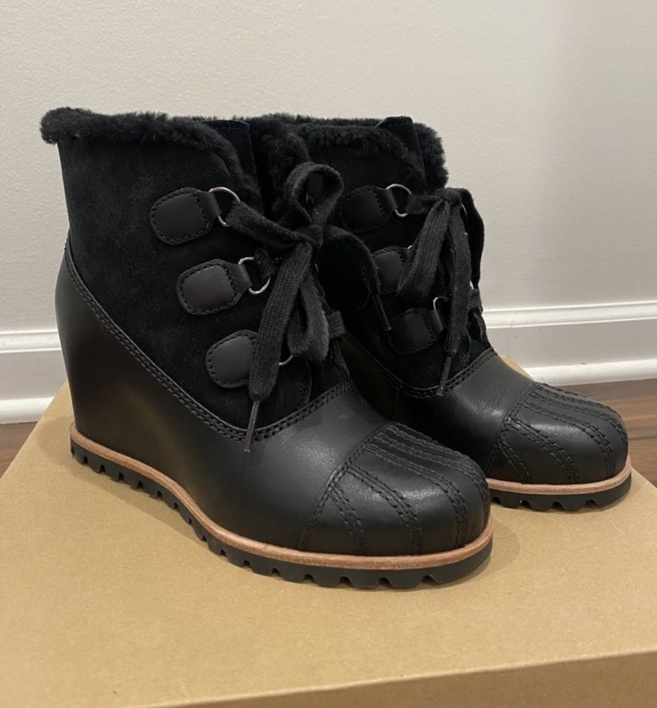 UGG Australia Black Suede Booties