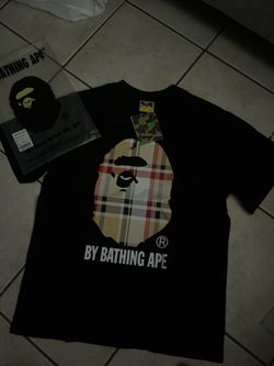 Burberry x bape shirts size small and medium