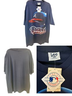 Vintage 90s Atlanta Braves Baseball MLB Shirt Size XL  Lee Sports Nutmeg NWT New