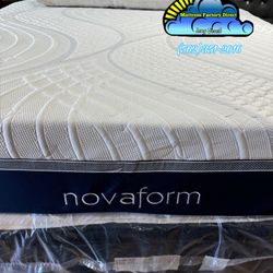 King Size Novaform Soft Memory Foam 13” Thick Mattress (Comes Rolled Up) 
