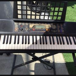 Yamaha Portable Keyboard,  61 Keys, Sustainable Pedal, With Stand In Excellent Condition 