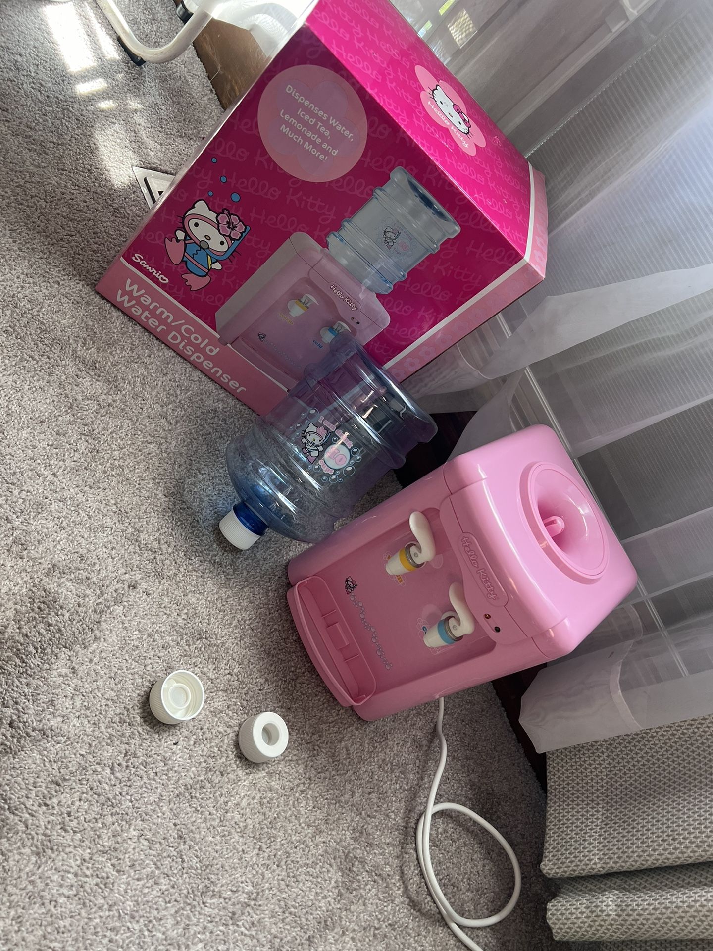 Vintage Sanrio Hello Kitty 18.5” Cold/Warm Water Cooler Dispenser KT3013.