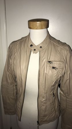 Forever 21 beige cream brown utility jacket size small S