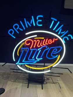 Miller Lite Beer Sign 