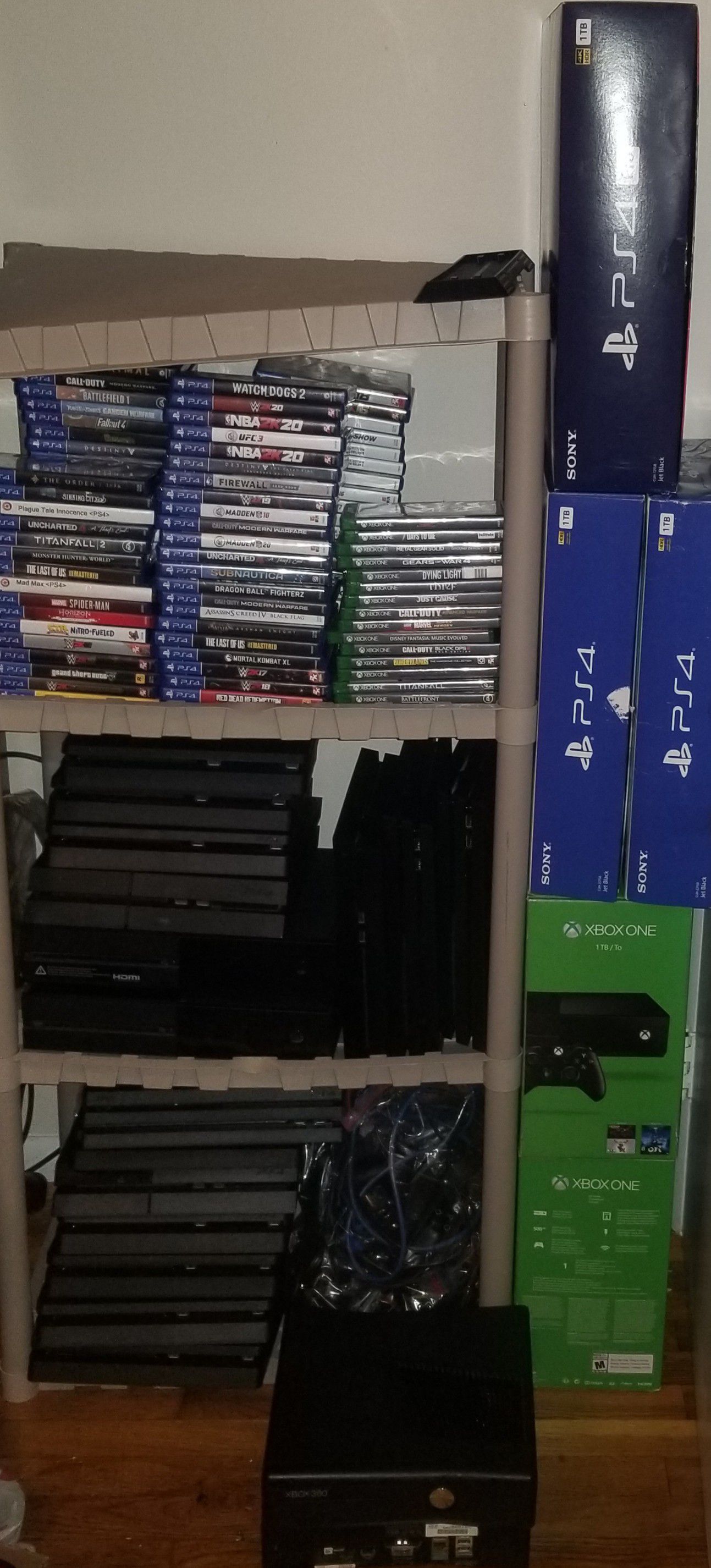 GAMING CONSOLES. Ps4s, xbox one, xbox 360, wii, ps2, ps1. REFURBISHED .  