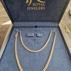 14k Solid Gold Miami Cuban Link Chain  5mm