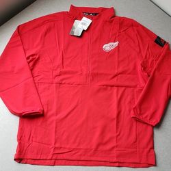 Adidas Men's Detroit Redwings Game Mode 1/4 Jacket