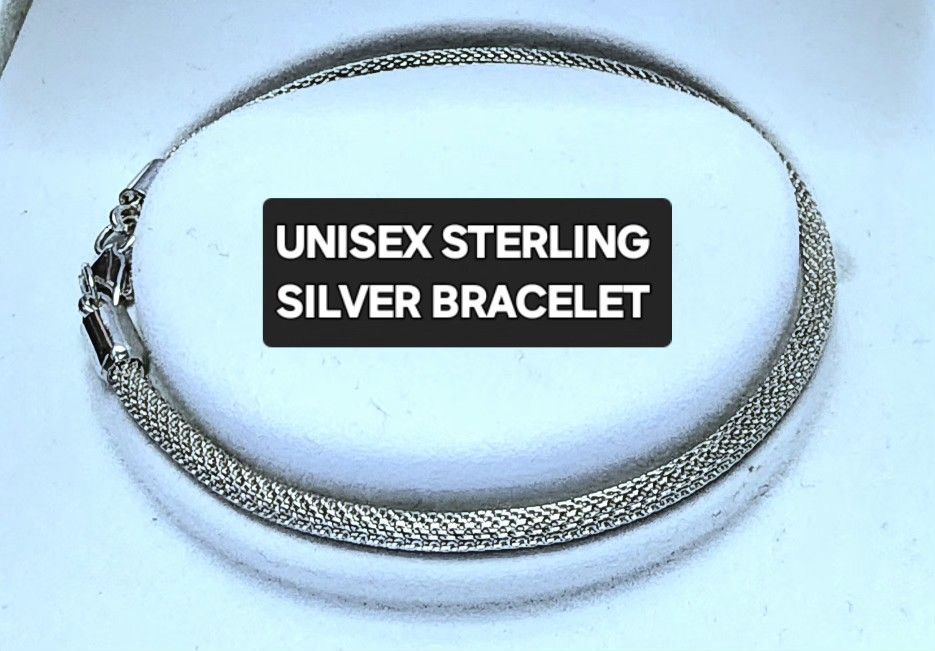 Sterling Silver Unisex Bracelet
