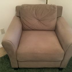 Oversized Beige Chair