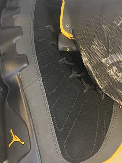 Jordan 9 Charcoal Orange Sz 12