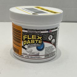 Flex Paste super thick rubber paste , White, 1 lb, Jar