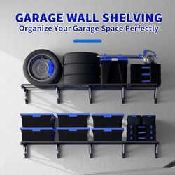 Garage Metal Shelf 4 Set