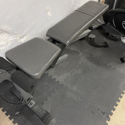 Heavy Duty Weight Bench With Cables And Pullies 