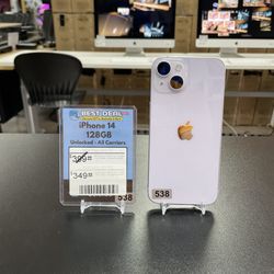 iPhone 14 128GB Unlocked for All Carriers! With Store Warranty And Financing Available!