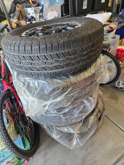 18 inch A/T tires and rims