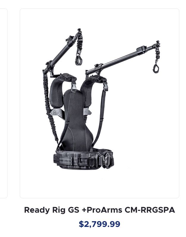 Cinemilled ready rig with pro arms