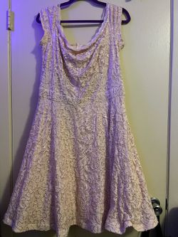 B Darlin 18W Pink Sequin Party Dress